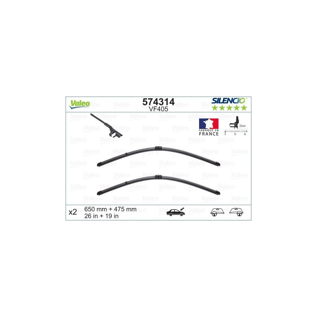 Щітка склоочисника Valeo 574314 - зображення 4