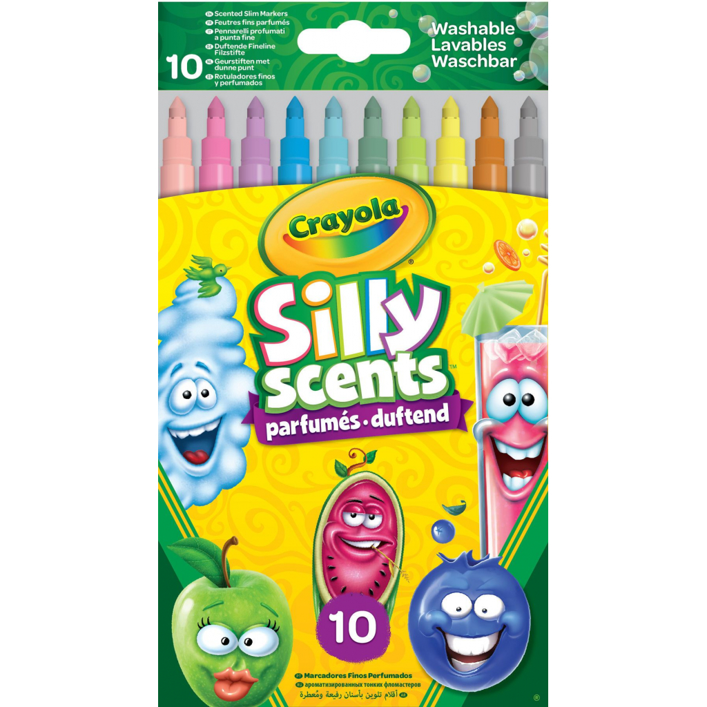 Фломастери Crayola Набір Silly Scents Washable Тонка лінія з ароматом 10 шт (256340.024) - зображення 1