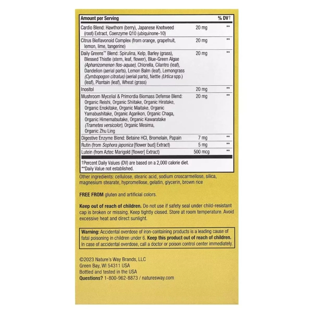 Мультивітамін Nature's Way Мультивітаміни для дорослих Alive! Adult Ultra Potency Complete Multivitam (NWY-15679) - зображення 4