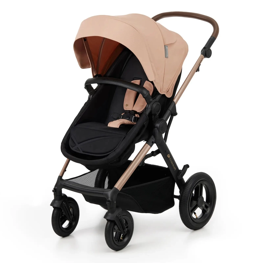 Коляска Kinderkraft 3 в 1 Moov 2 Air Sand Beige (KSMOOV02BEG0000) (5902533925773) - зображення 3