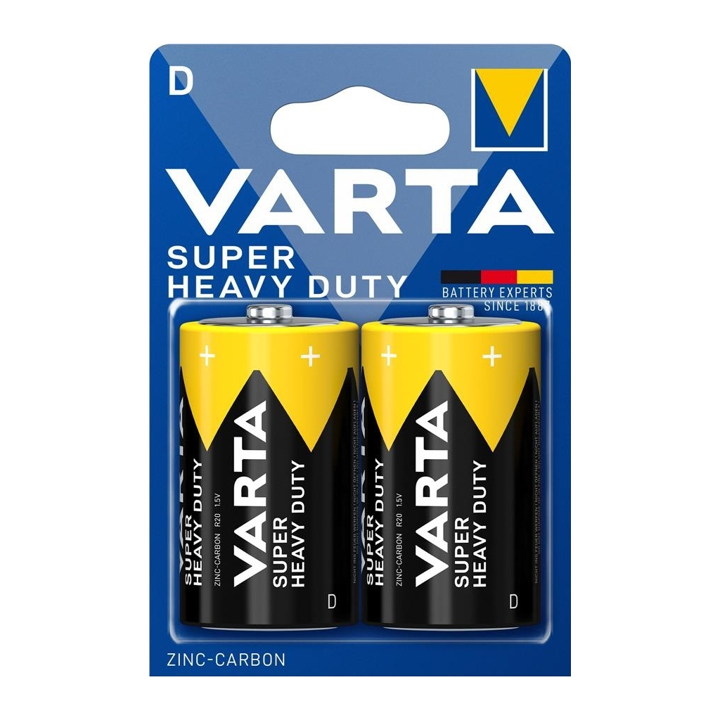 Батарейка Varta D Super Heavy Duty вугільно-цинкова * 2 (02020101412) - зображення 1