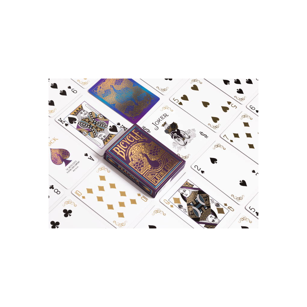 Гральні карти Bicycle Peacock (purple) (ВР_КГБПП) - зображення 6
