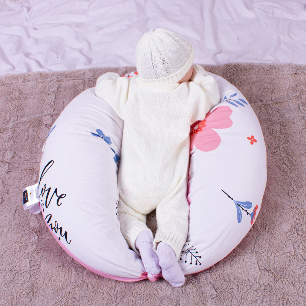 Подушка MirSon для вагітних та годування №8311 Print Line 20-0003 Abelie Бязь 30х170х20 см (2200006200369) - зображення 8