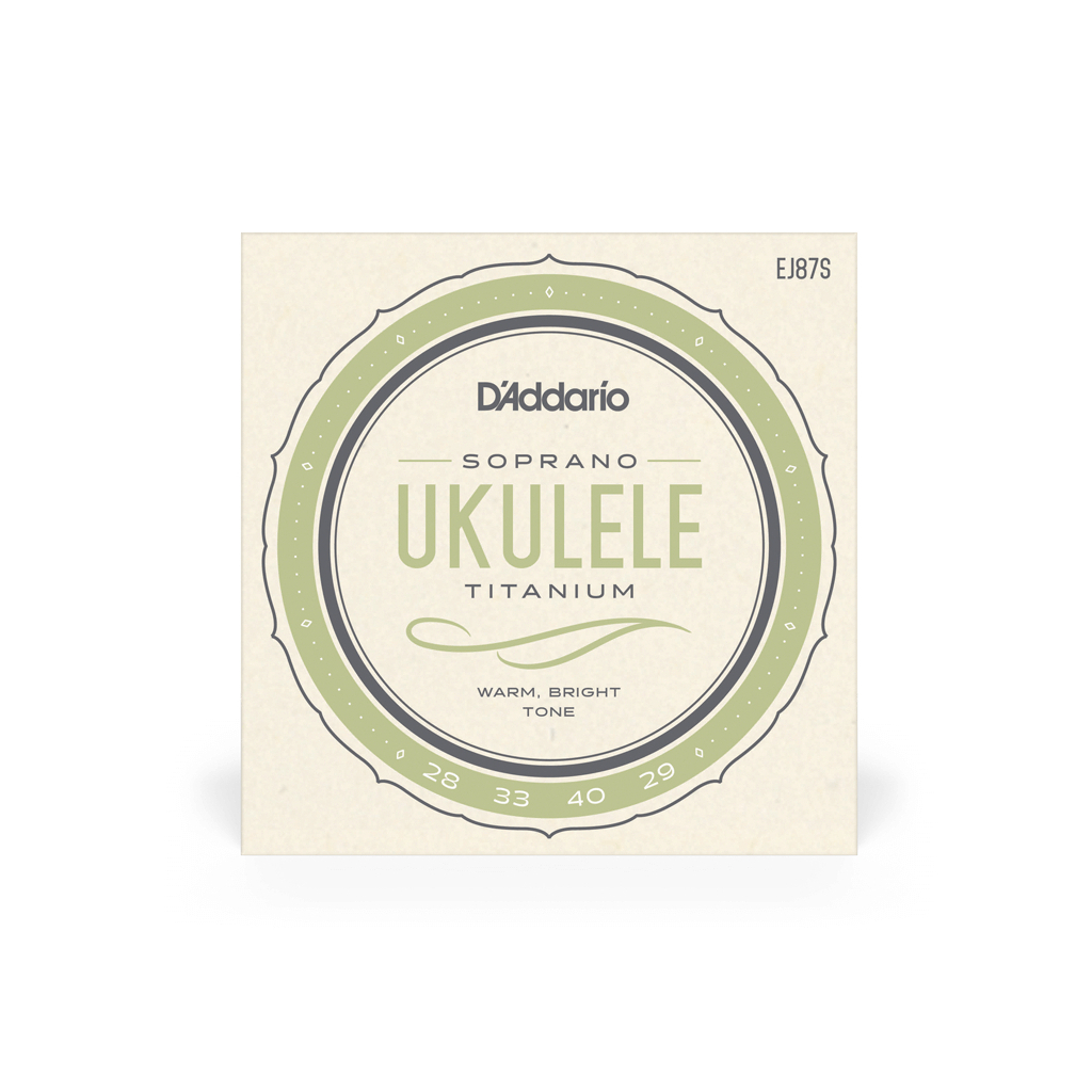 Струни для гітари D'Addario Titanium Ukulele Soprano (EJ87S) - зображення 1