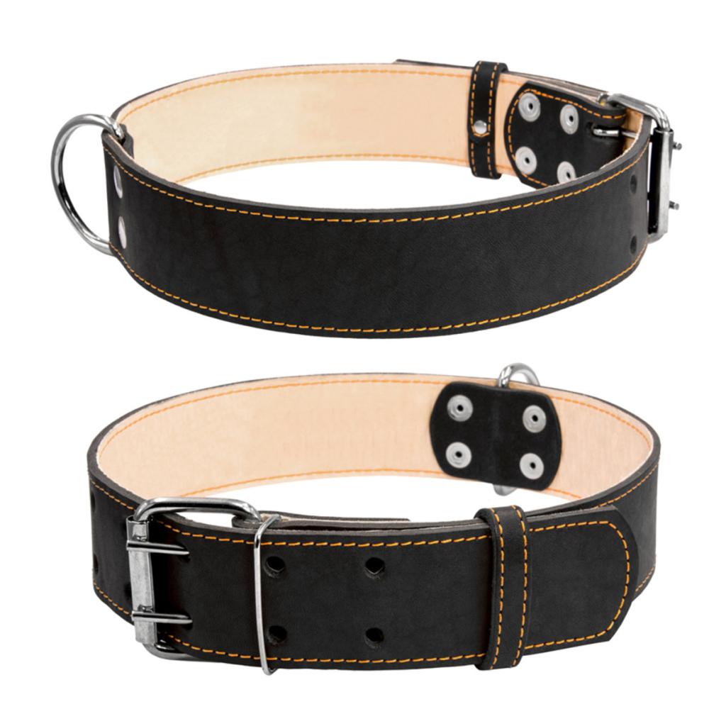 Нашийник для тварин Collar подвійний 45 мм 56-68 см чорний (03591) - зображення 2