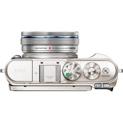 Цифровий фотоапарат Olympus E-PL9 14-42 mm Pancake Zoom Kit blue/silver (V205092UE000) - зображення 3