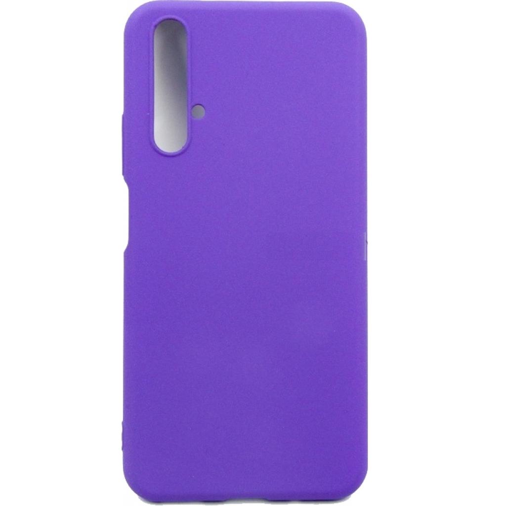 Чохол до мобільного телефона Dengos Carbon Huawei Nova 5T, violet (DG-TPU-CRBN-30) - зображення 1