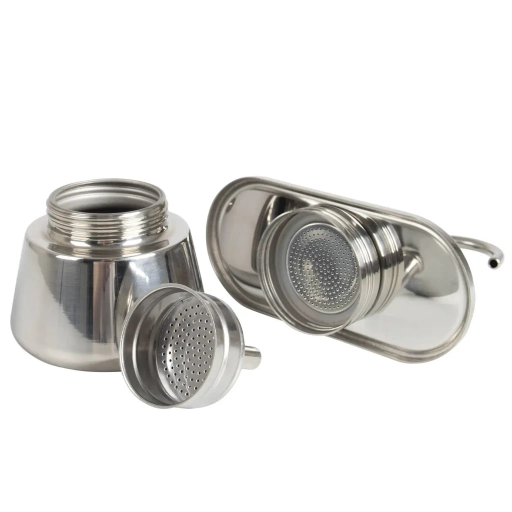 Кавоварка кемпінгова Bo-Camp Stainless Steel 2-cups Silver (2200545) - зображення 6
