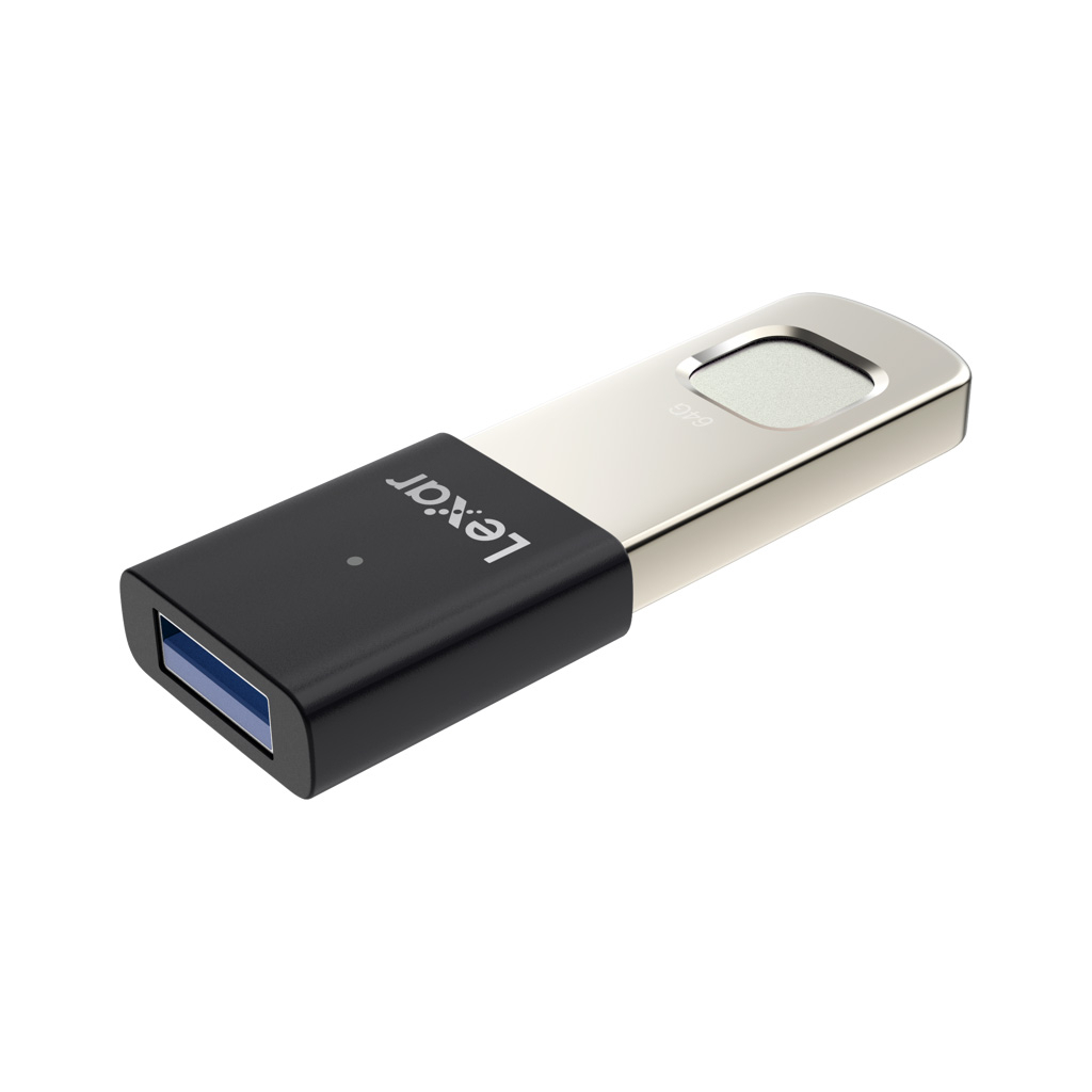 USB флеш накопичувач Lexar 64GB JumpDrive Fingerprint F35 Pro USB 3.2 (LJDF35P064G-RNBNG) - зображення 2