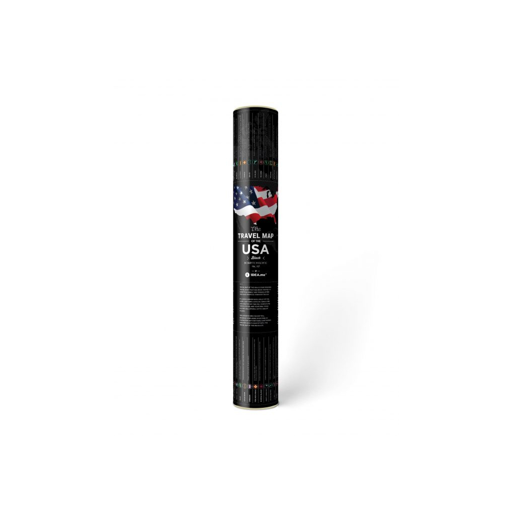 Скретч карта 1DEA.me Travel Map USA Black (13028) - изображение 6