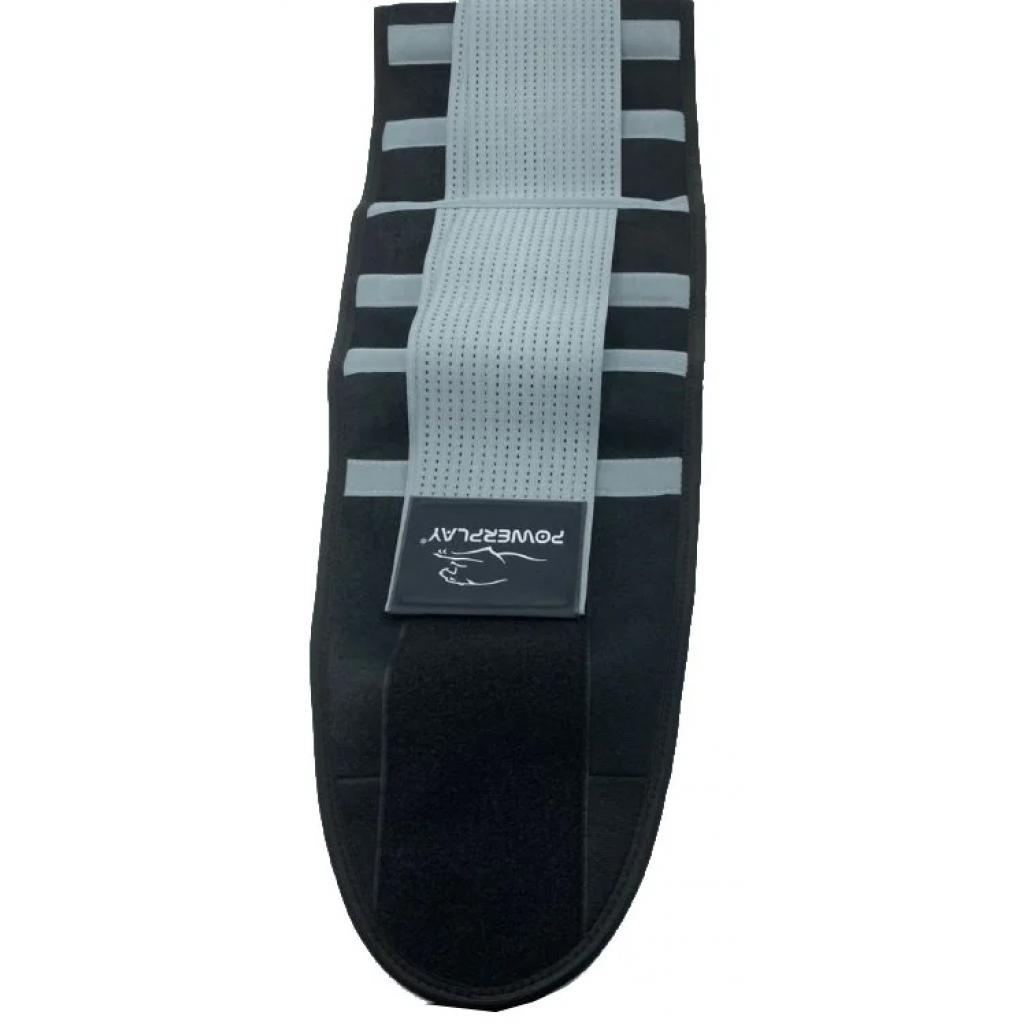 Бандаж поперековий PowerPlay 4305 Black/Grey 110х24 cm (PP_4305_BK/GR_110*24cm) - зображення 3