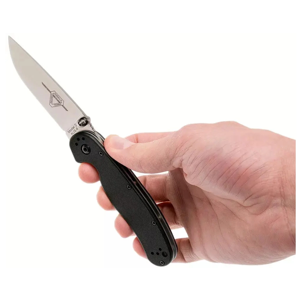 Ніж Ontario Knife RAT II AUS-8 Black (ON8860) - зображення 5