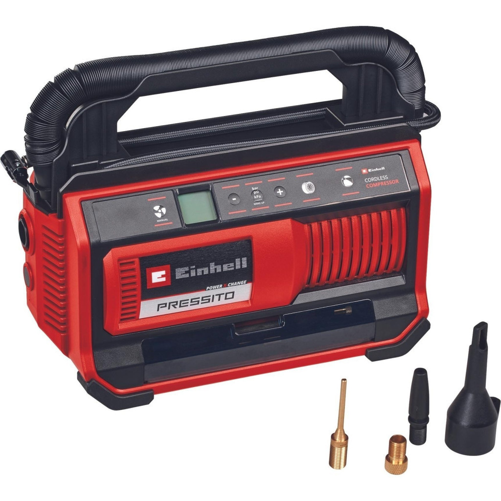 Автомобільний компресор Einhell PRESSITO 18/25, 18В PXC, 10.5бар, (без АКБ та ЗП) (4020420) - зображення 1