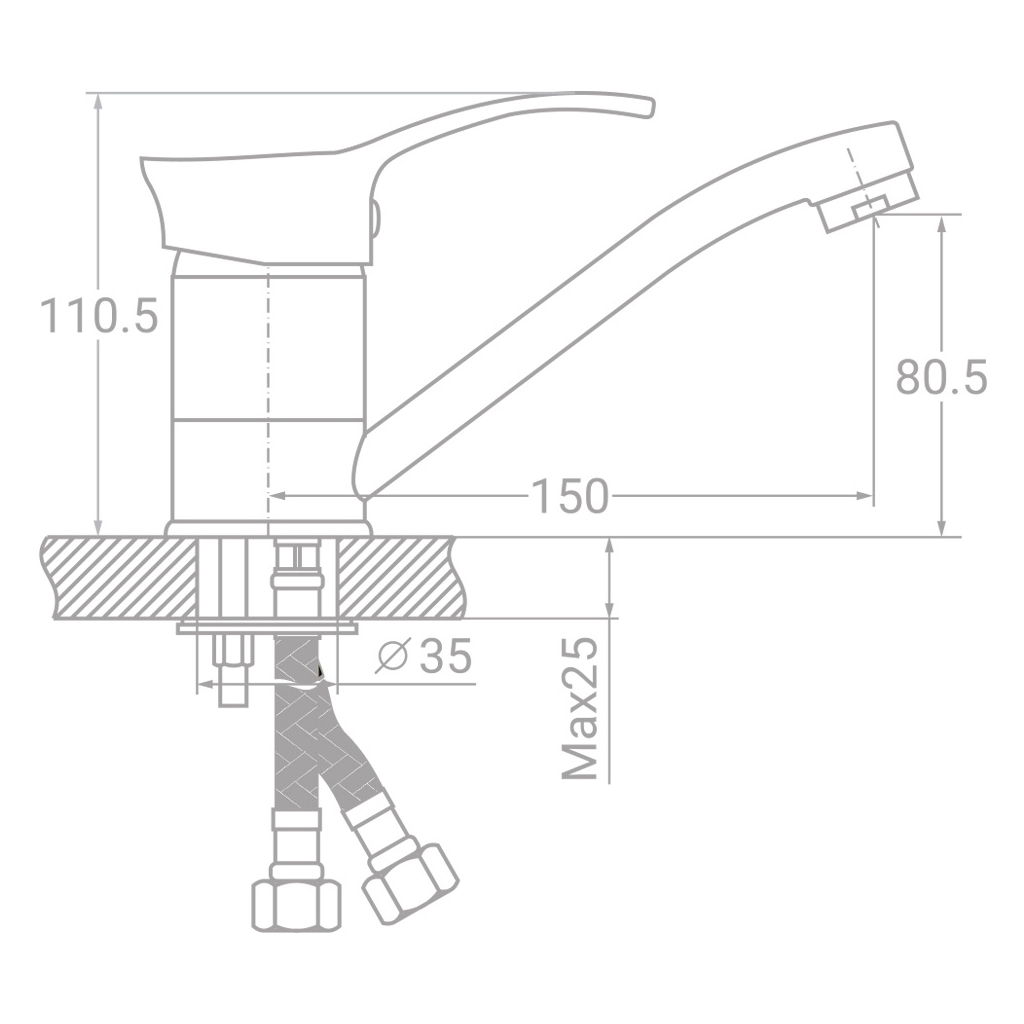 Змішувач TAU SE-2B145C - зображення 2