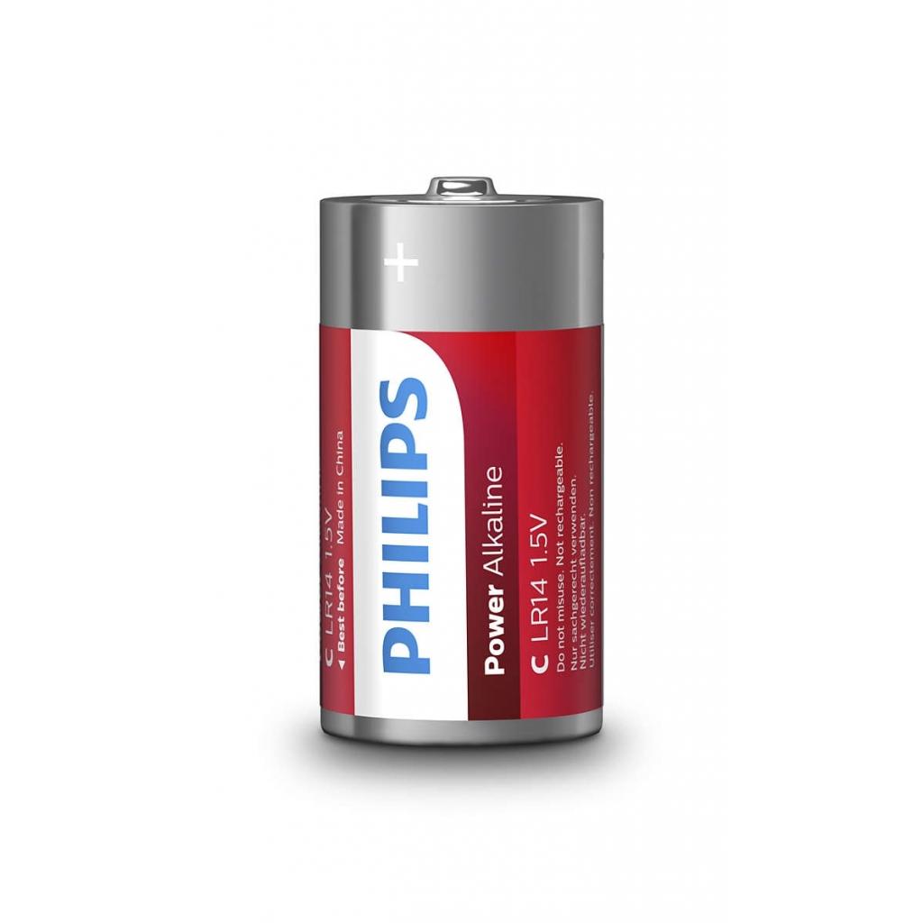 Батарейка Philips C LR14 Power Alkaline * 2 (LR14P2B/10) - зображення 2