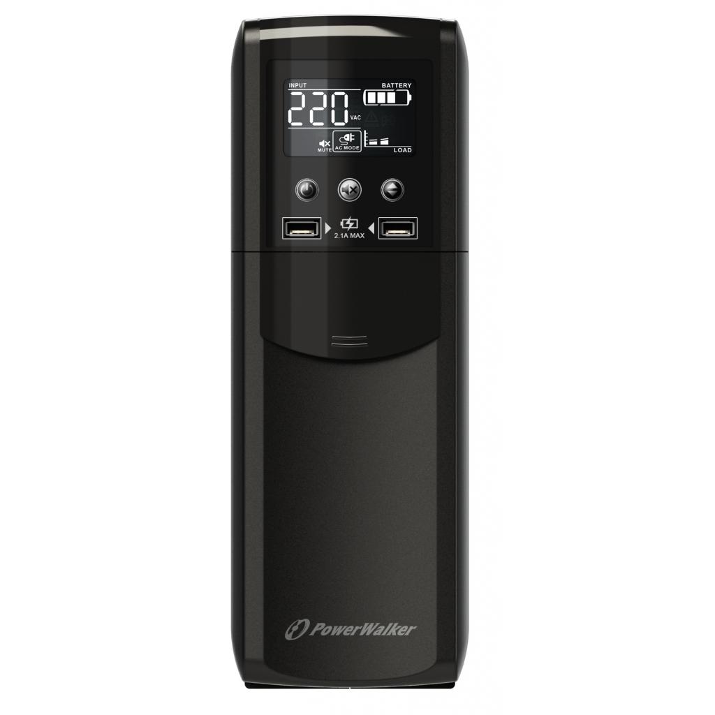 Пристрій безперебійного живлення PowerWalker VI 1000 CSW (10121112) - зображення 2