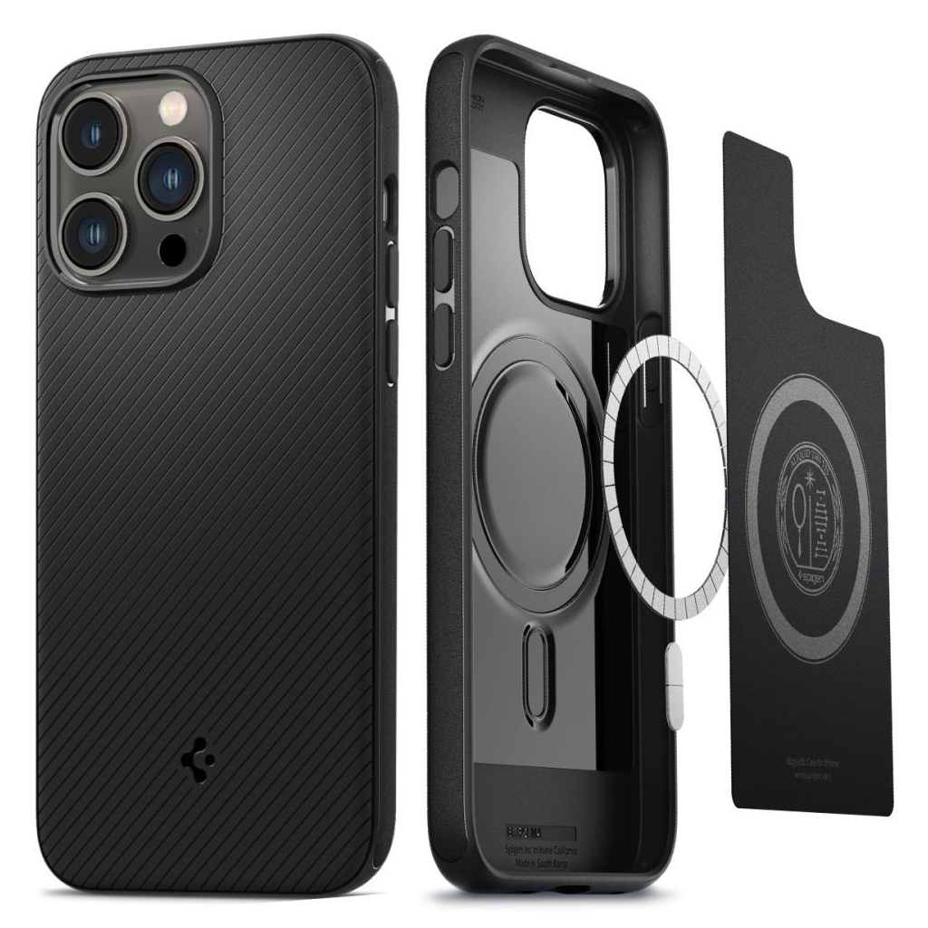 Чохол до мобільного телефона Spigen Apple Iphone 14 Pro Mag Armor MagFit, Matte Black (ACS04989) - зображення 4