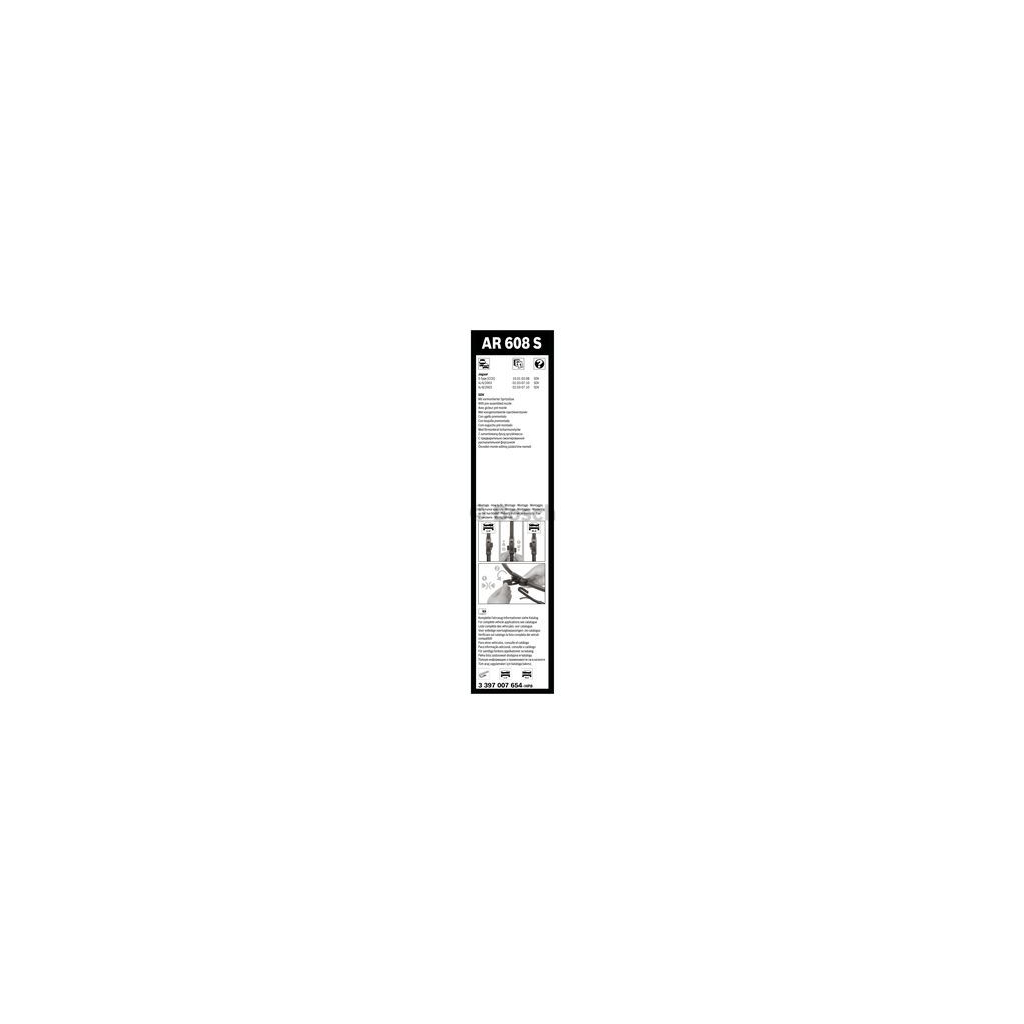Щітка склоочисника Bosch 3397007654 (3 397 007 654) - зображення 5
