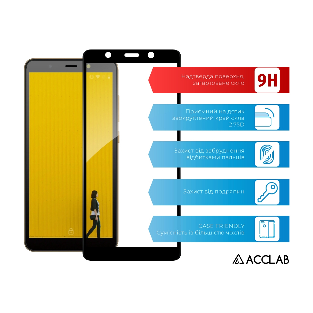 Скло захисне ACCLAB Full Glue Tecno Pop 3 (1283126518362) - зображення 3