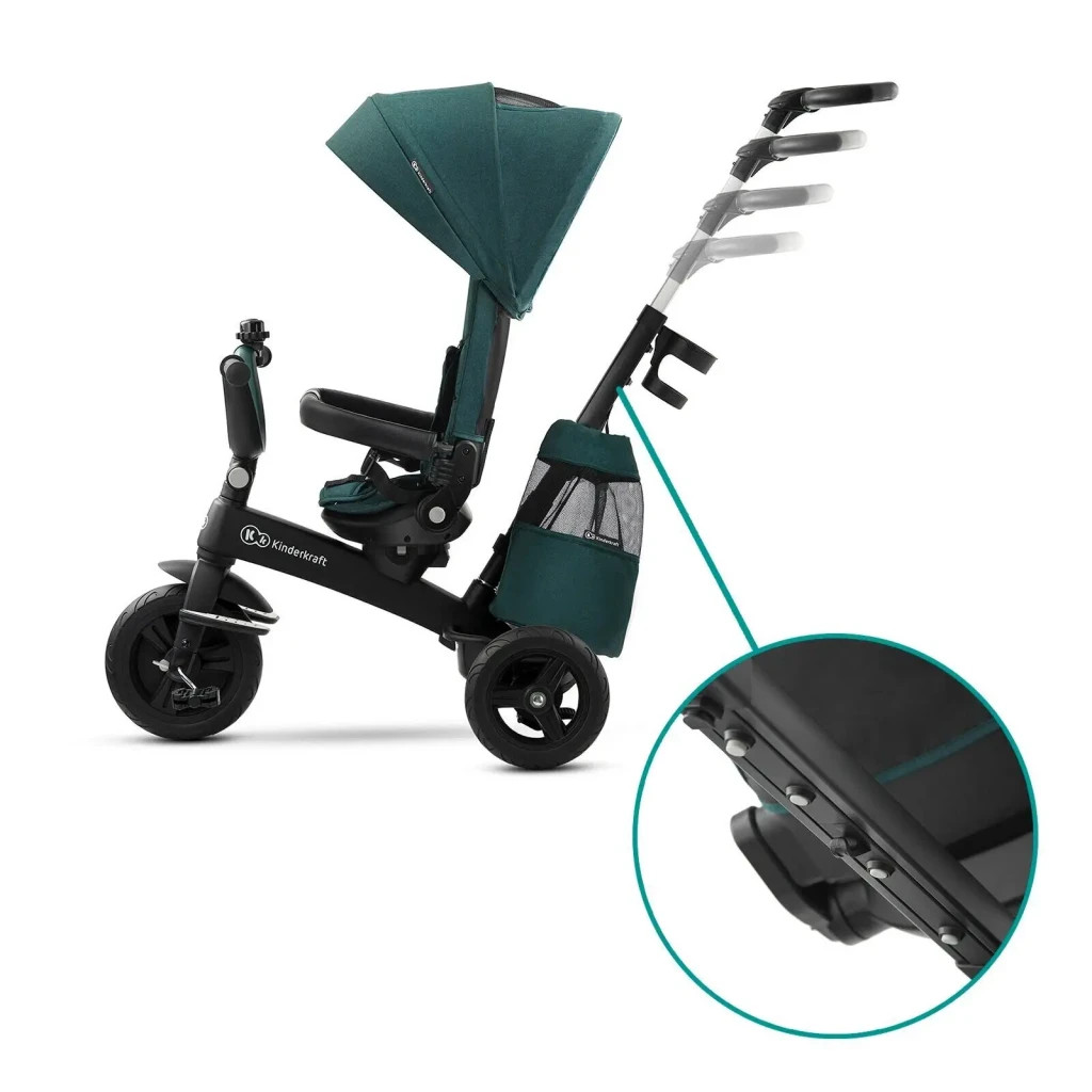 Дитячий велосипед Kinderkraft Easytwist Midnight Green (KKRETWIGRE0000) (5902533914500) - зображення 5