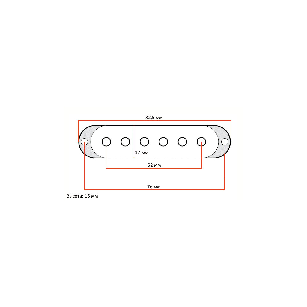 Кришка для звукознімача DiMarzio Strat Pickup Covers (Creme) (DM2001CR) - зображення 3