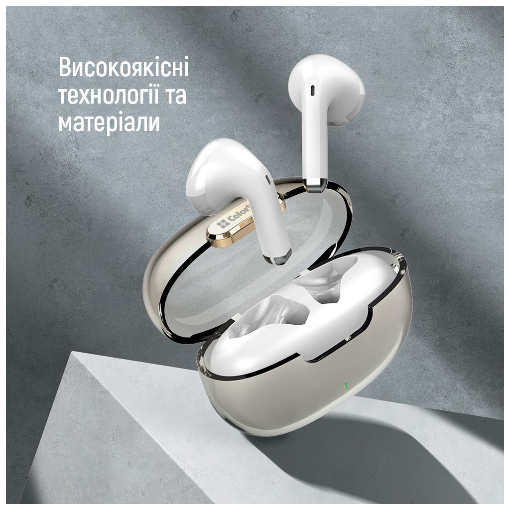 Навушники ColorWay Slim TWS-2 Earbuds White (CW-TWS2WT) - зображення 8