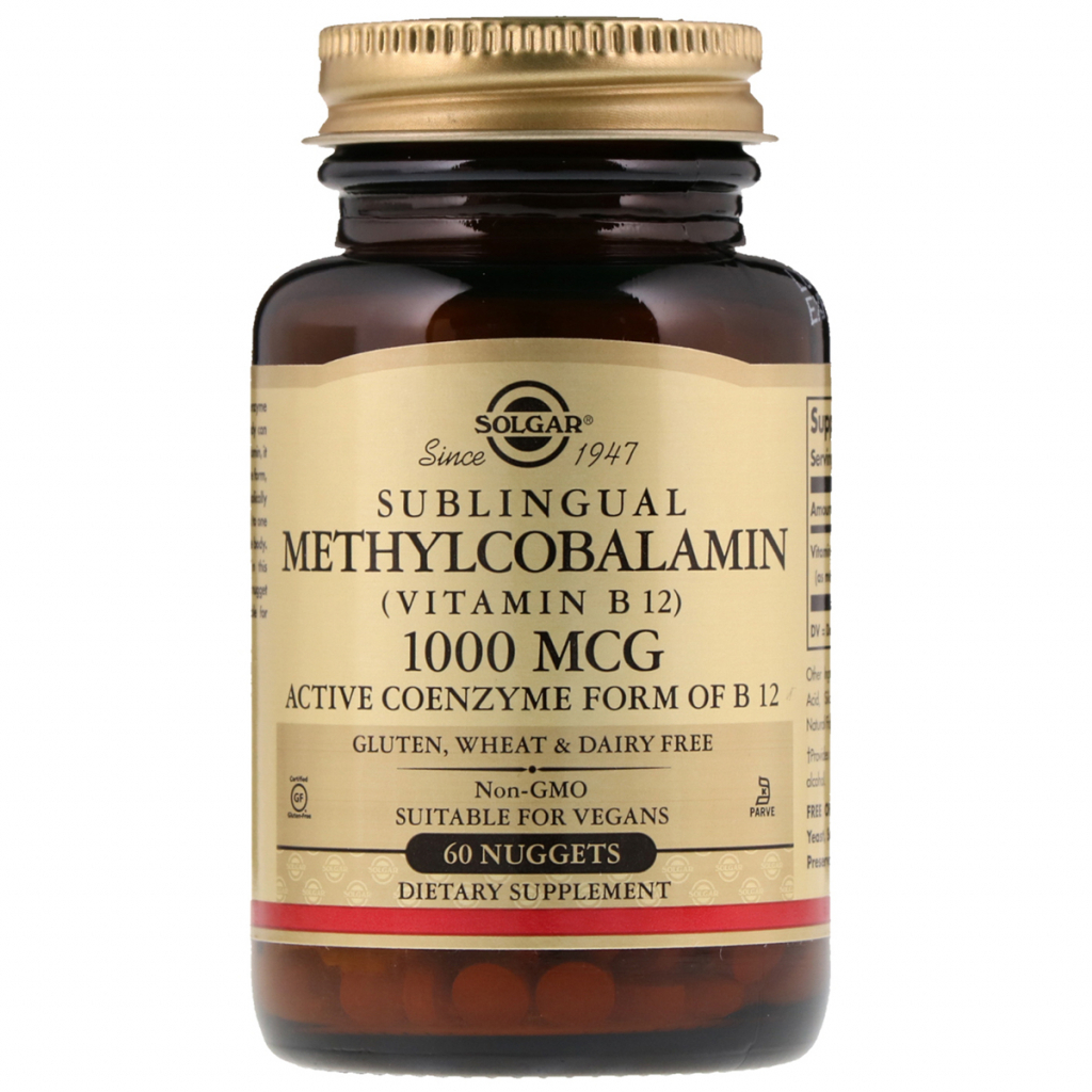 Вітамін Solgar Вітамін В12 (Метілкобаламін), Sublingual Vitamin B12 1000 мк (SOL-01951) - зображення 1
