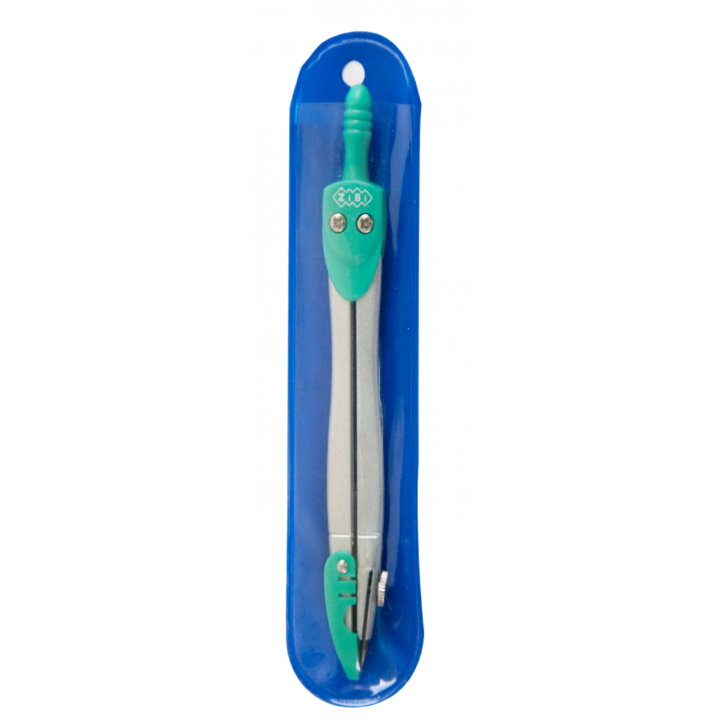 Циркуль ZiBi в м'якому PVC чохлі, зелений, KIDS Line (ZB.5390-04) - зображення 1