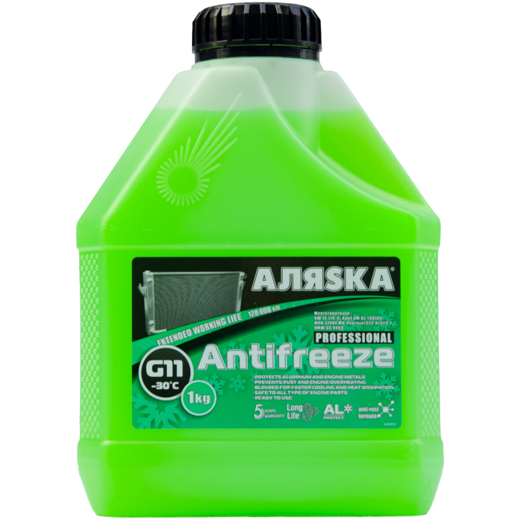 Антифриз Аляsка -30 G11 зелений 1л (9007) - зображення 1