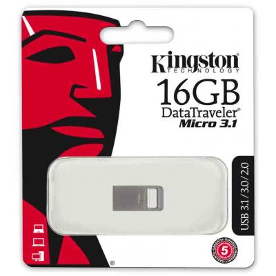 USB флеш накопичувач Kingston 16Gb DT Micro USB 3.1 (DTMC3/16GB) - зображення 3