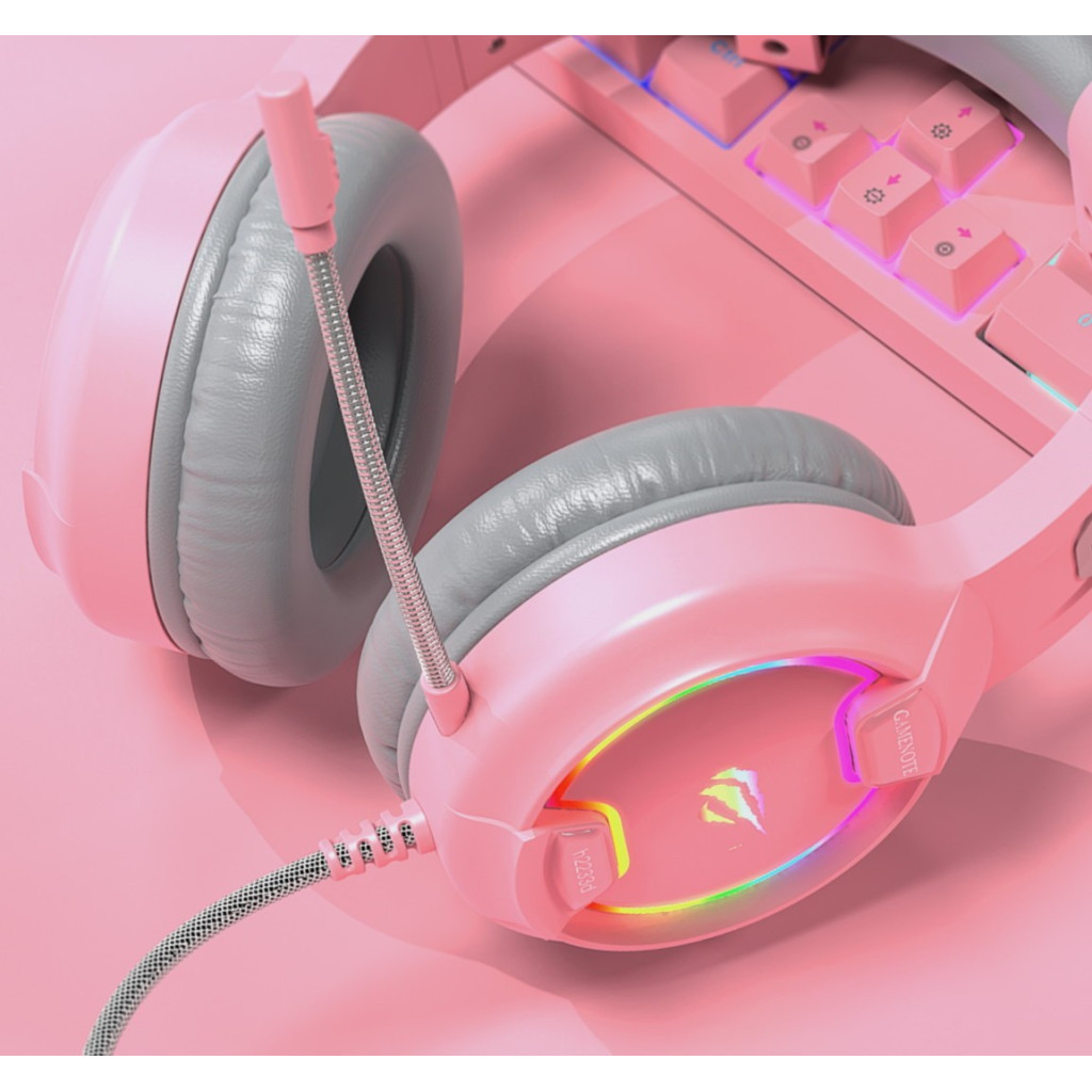 Навушники Havit HV-H2233d Cat Pink - зображення 7
