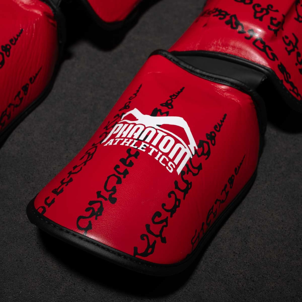 Захист гомілки і стопи Phantom Muay Thai Red S/M (PHSG2678-SM) - зображення 7