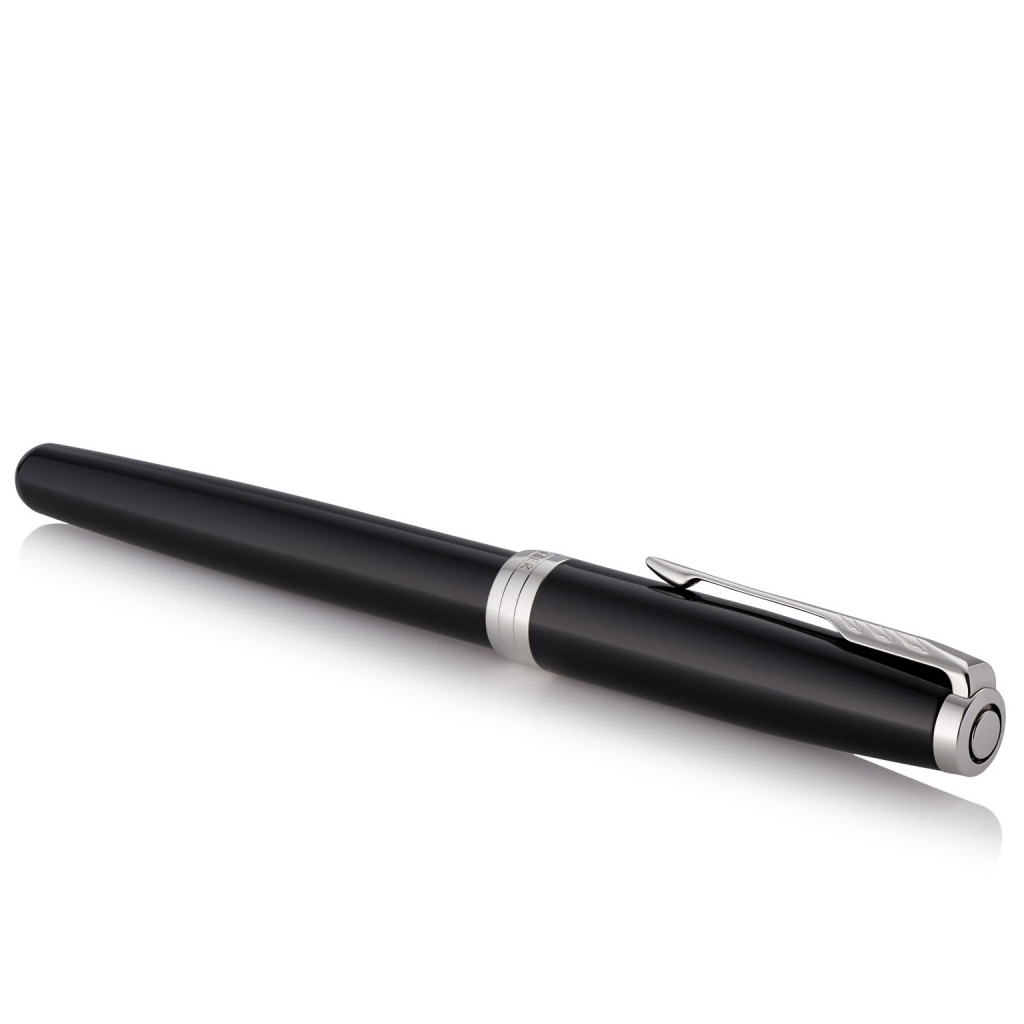Ручка пір'яна Parker SONNET 17 Black Lacquer CT  FP F (86 115) - зображення 4