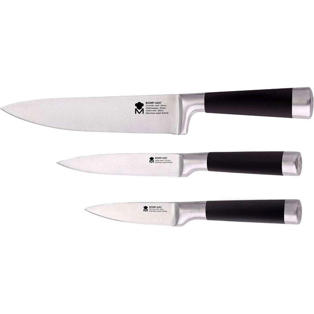 Набір ножів MasterPro Foodies Collection 3 шт (BGMP-4207) - зображення 1