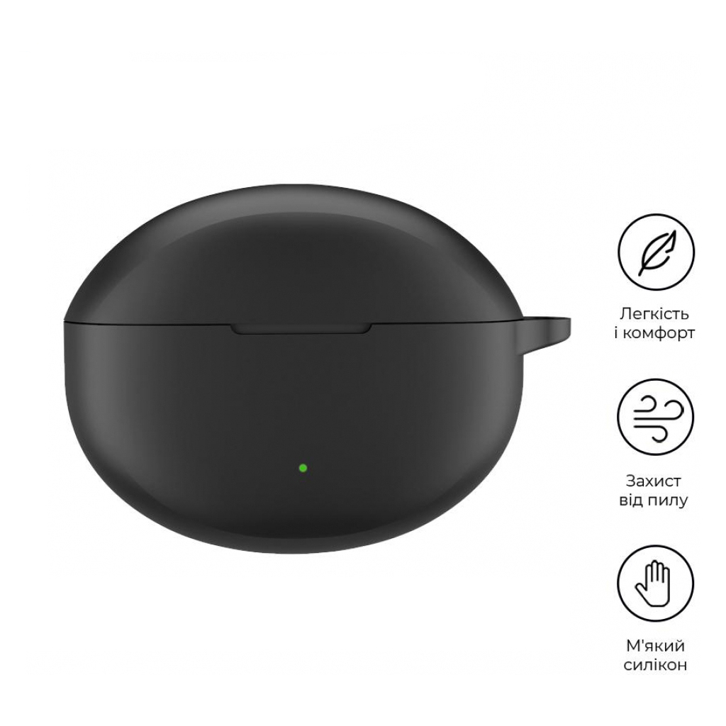 Чохол для навушників BeCover Silicon для OPPO Enco Air4 Pro Black (713222) - зображення 4