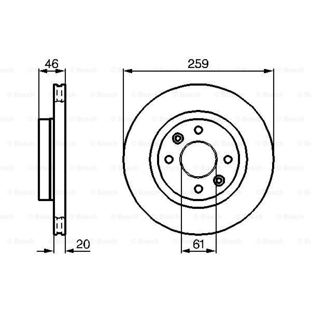 Гальмівний диск Bosch 0 986 478 270 - зображення 5