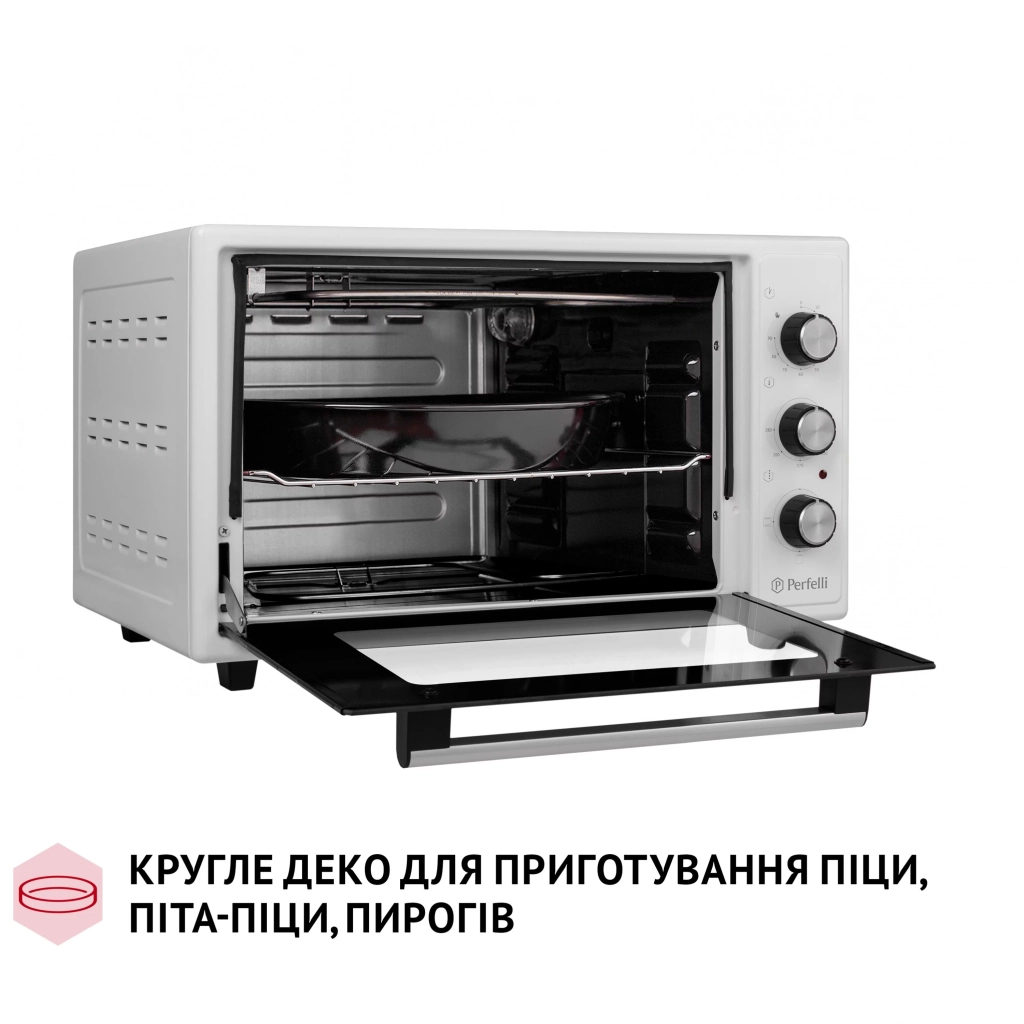 Електропіч Perfelli CLASSIC 37 WHITE - зображення 7