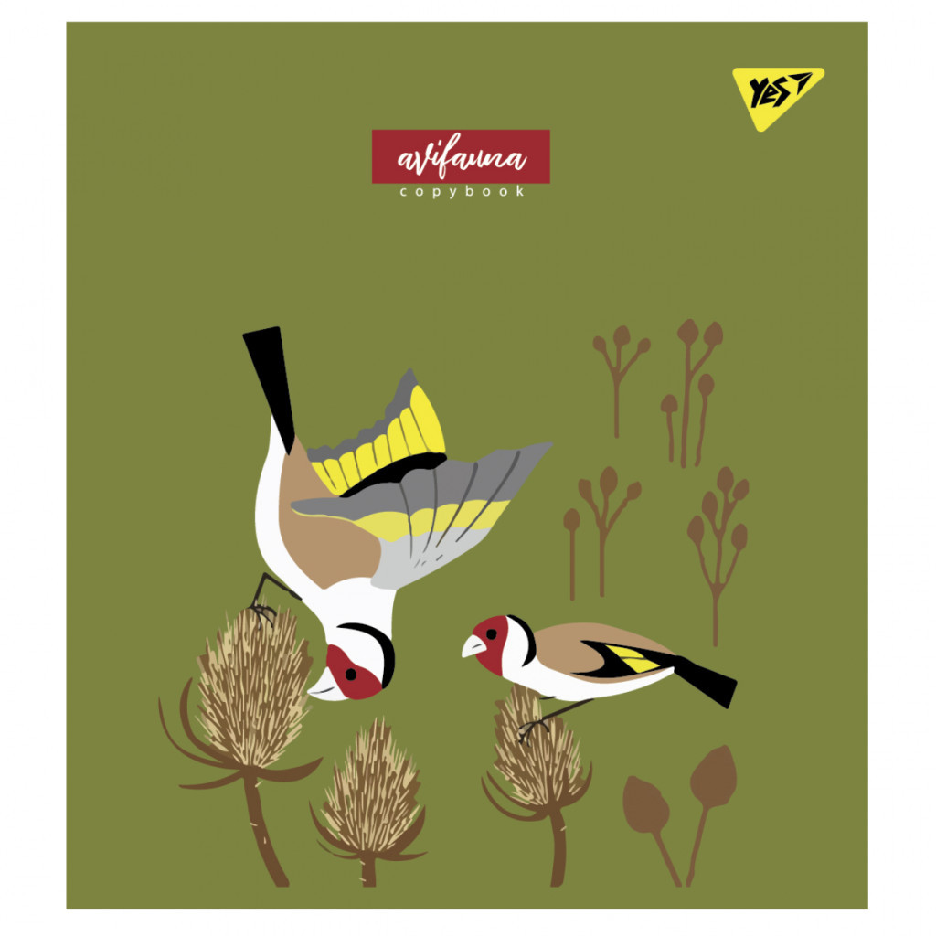 Зошит Yes А5 Avifauna 12 аркушів клітинка (766791) - зображення 2