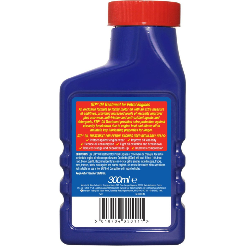 Присадка автомобільна STP Oil Treatment for Petrol Engines, 300мл (74368) - picture 2