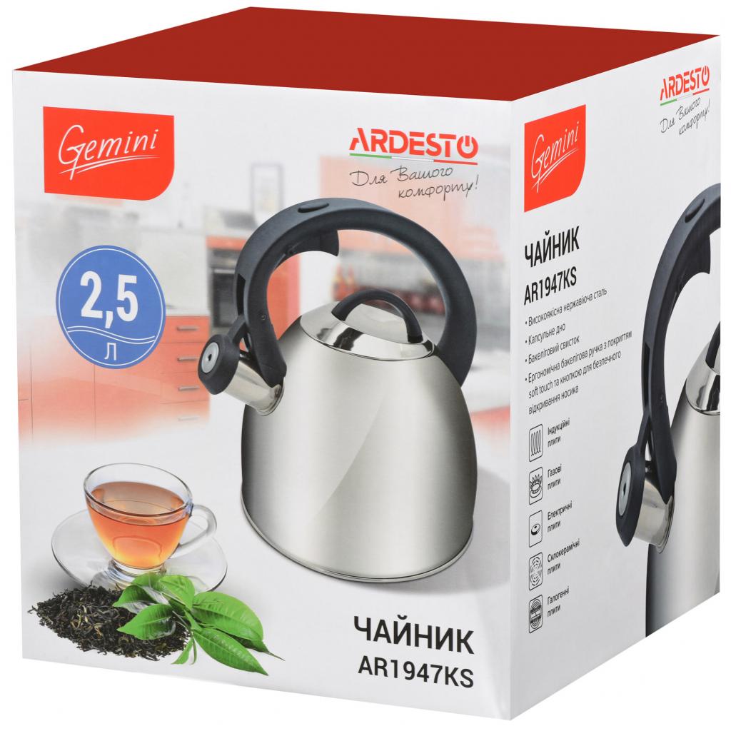 Чайник Ardesto Gemini Cremona 2.5 л (AR1947KS) - зображення 3