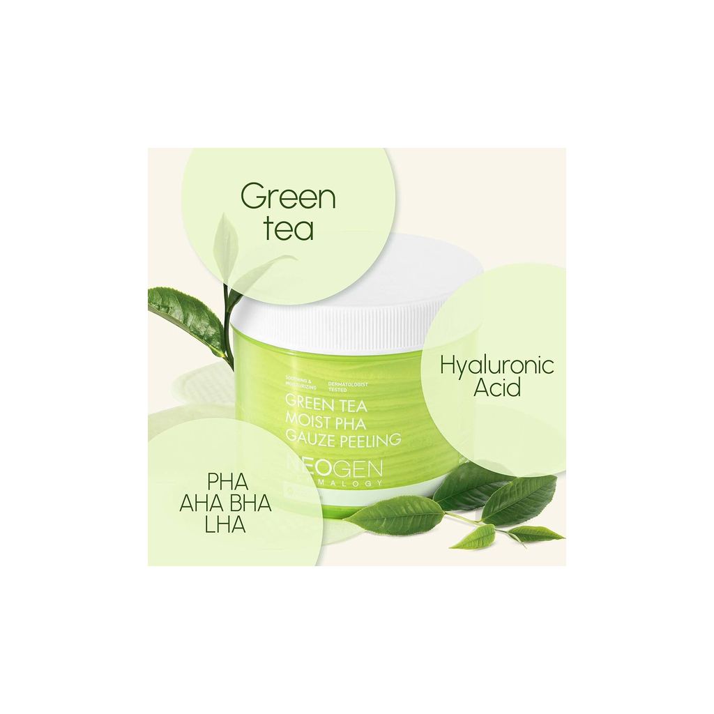 Пілінг для обличчя Neogen Відлущувальні пади з екстрактом зеленого чаю 30 шт (8809653244265) - изображение 2