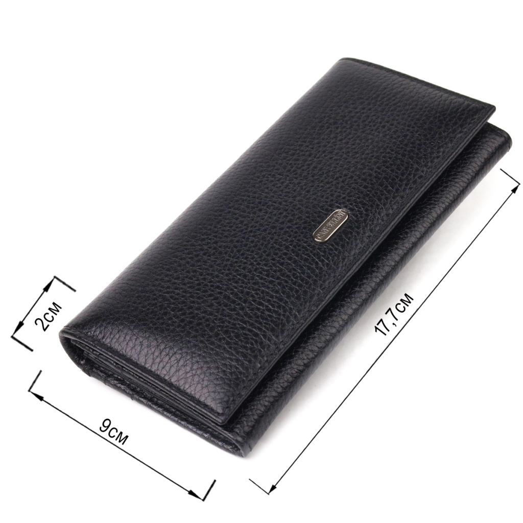 Гаманець Canpellini З натуральної шкіри Чорний (21658) - зображення 3