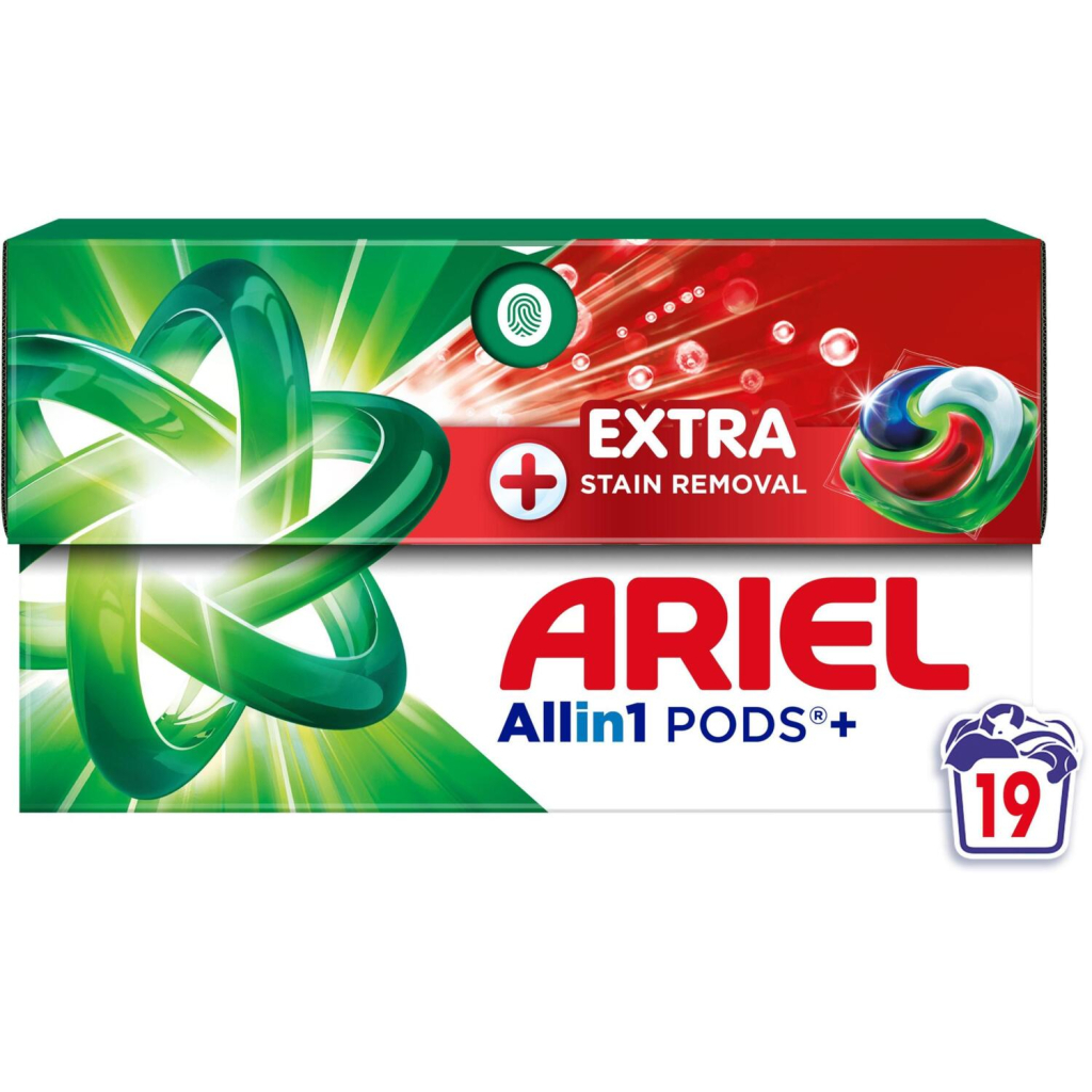 Капсули для прання Ariel Pods+ All-in-1 Extra Stain Removal Екстрасила виведення плям 19 шт. (8700216765800) - зображення 2
