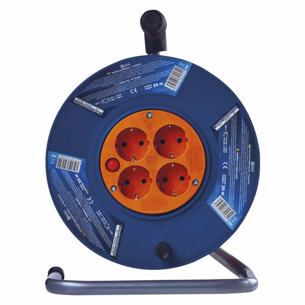 Мережевий подовжувач EMOS катушка 4 роз., 20 м (P09220) - зображення 2