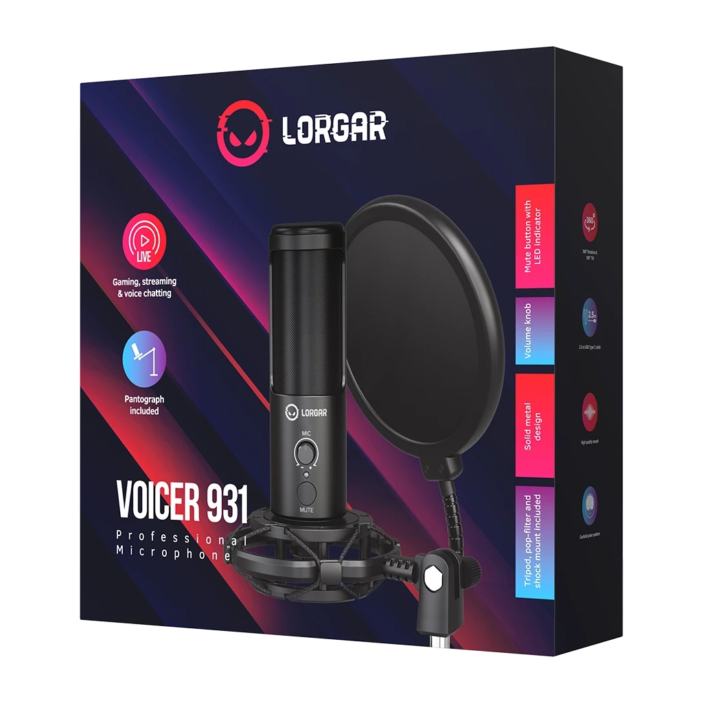 Мікрофон Lorgar Voicer 931 (LRG-CMT931) - зображення 12
