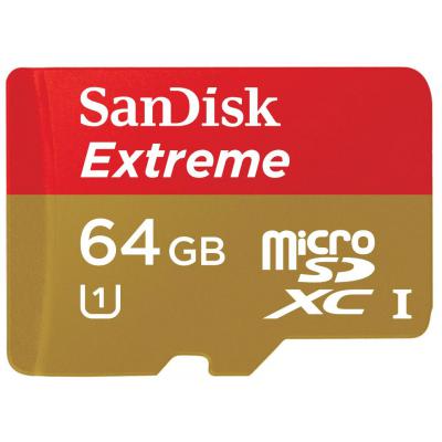 Карта пам'яті SanDisk 64Gb microSDXC eXtreme Class10 UHS-I (SDSDQXL-064G-G46A) - зображення 1