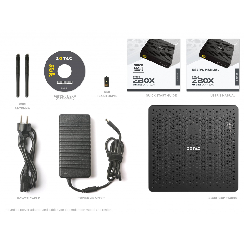 Комп'ютер Zotac ZBOX QCM7T3000 (Barebone) / i7-10750H / RTX 3000 (ZBOX-QCM7T3000-BE) - зображення 6