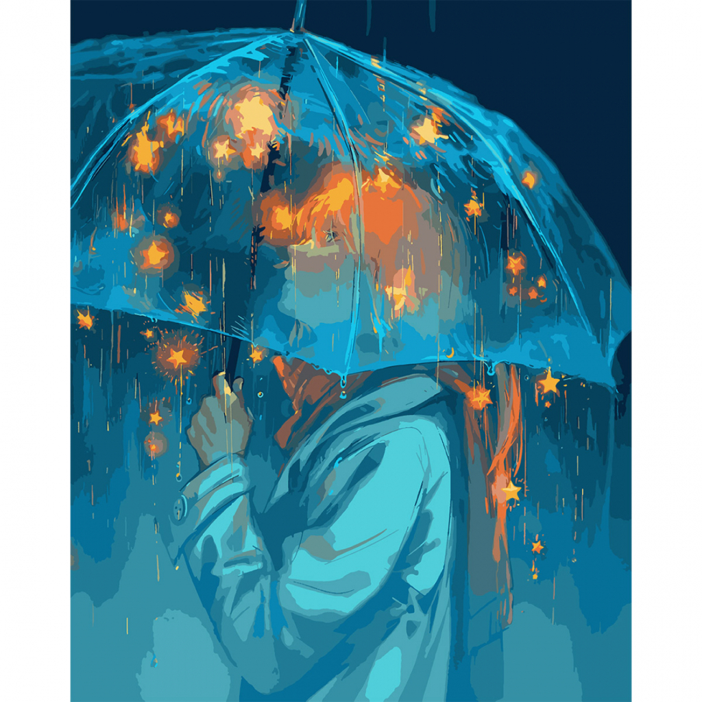 Картина по номерам Santi Зірки під дощем 40*50см LED (955429) - зображення 1