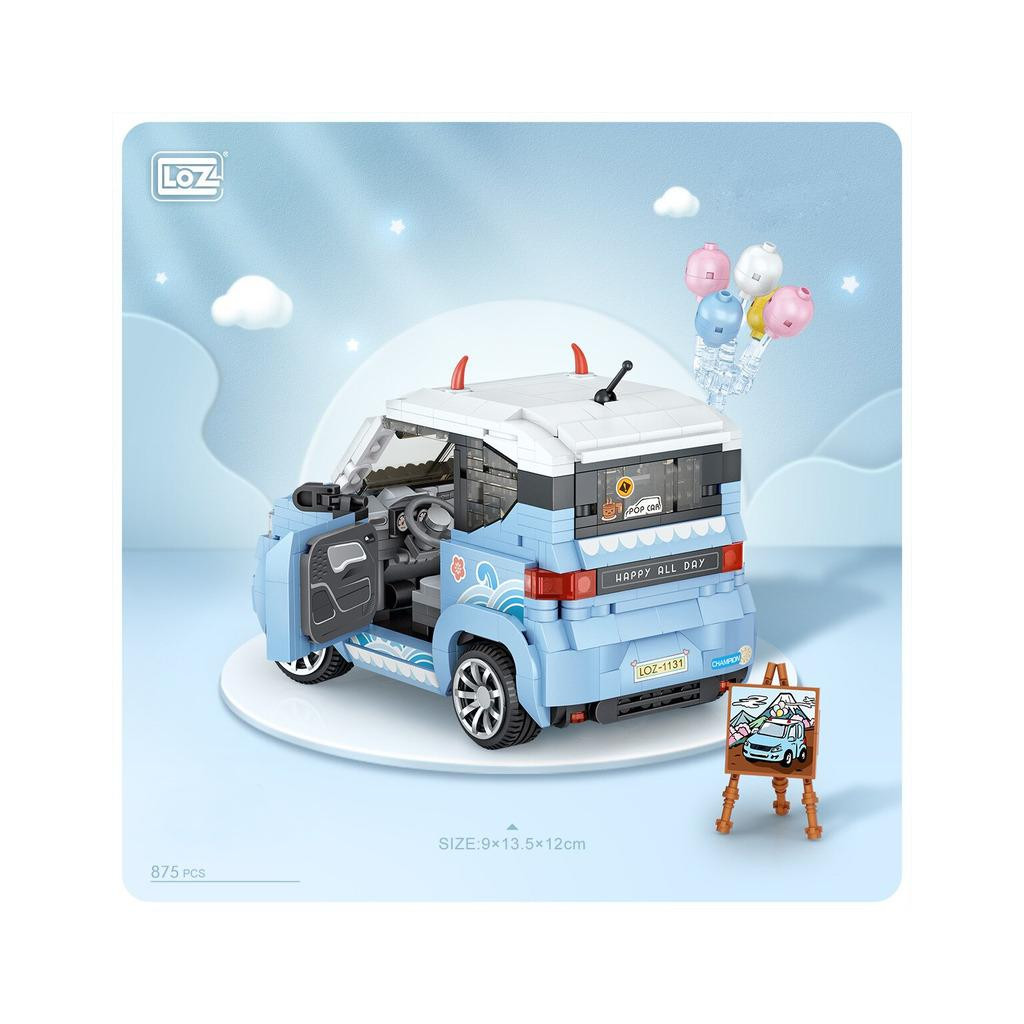 Конструктор LOZ mini Автомобіль MINI блакитний (1131) - зображення 7