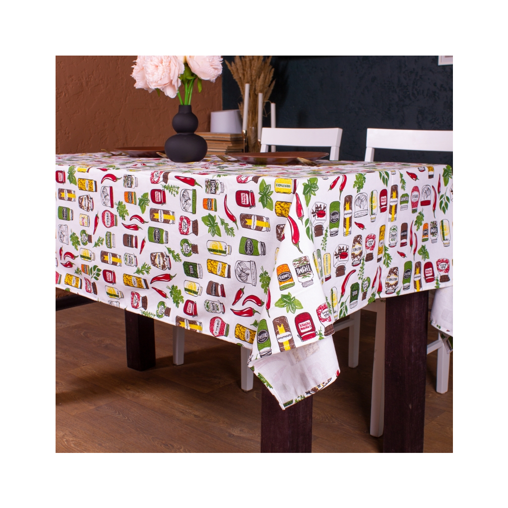 Скатертина MirSon Рогожа №212 Spices 130x130 см (2200006738299) - зображення 1